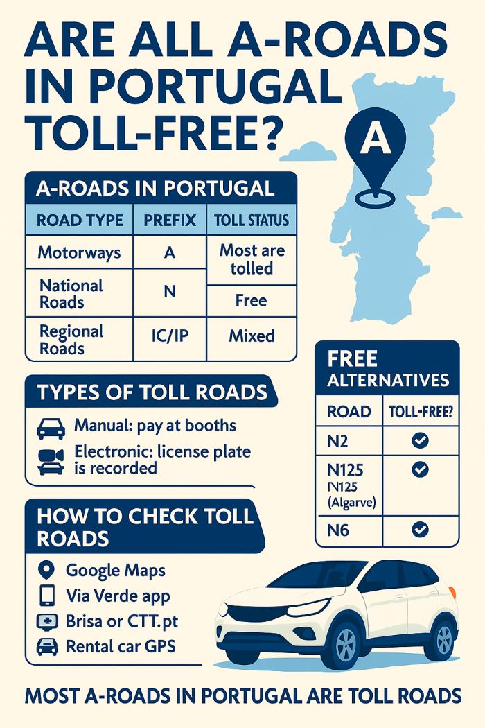 Are All A-Roads in Portugal Toll-Free