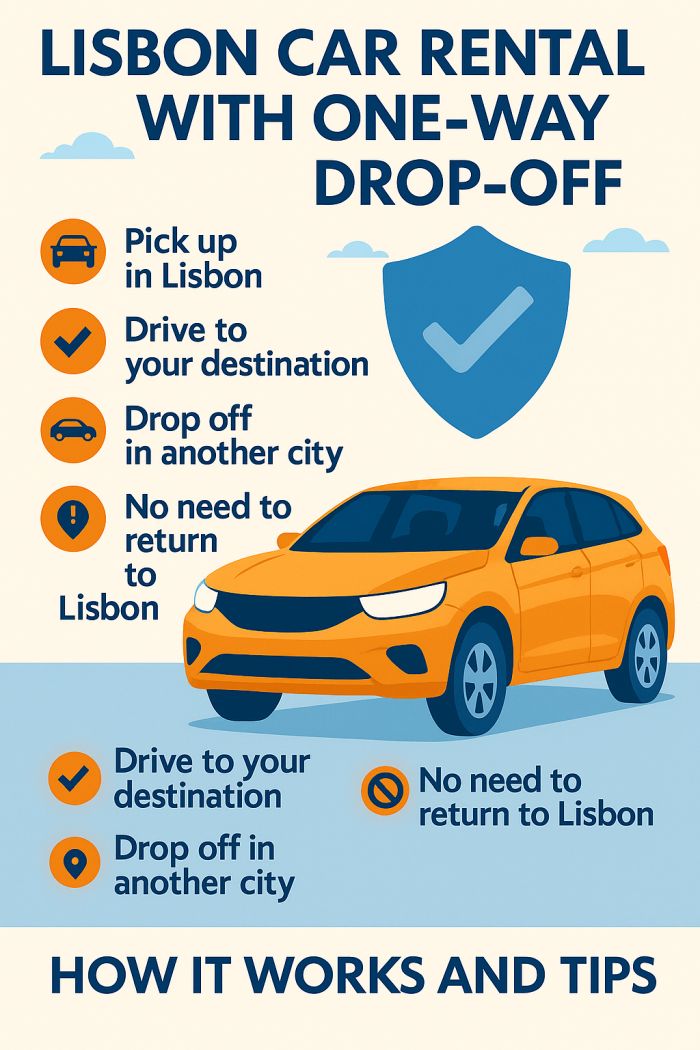 Lisbon Car Rental with One-Way Drop-Off