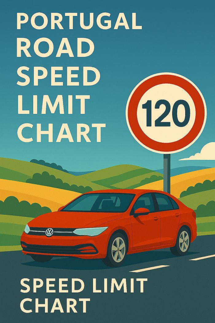 Portugal Road Speed Limit Chart