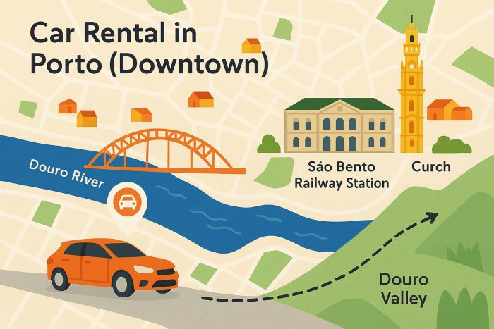 Car Rental Porto Downtown