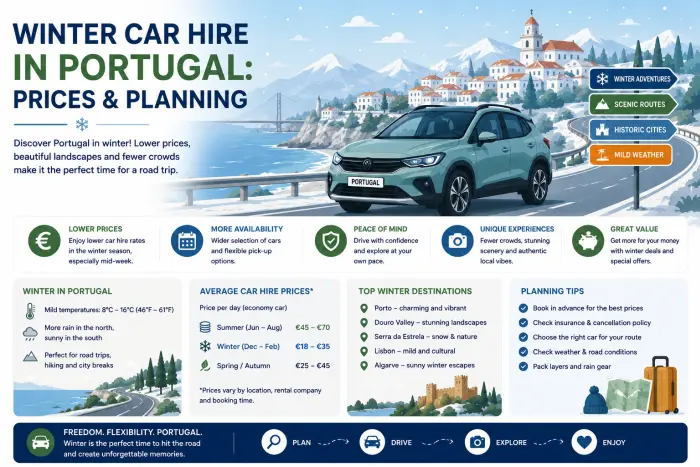 Winter Car Hire in Portugal