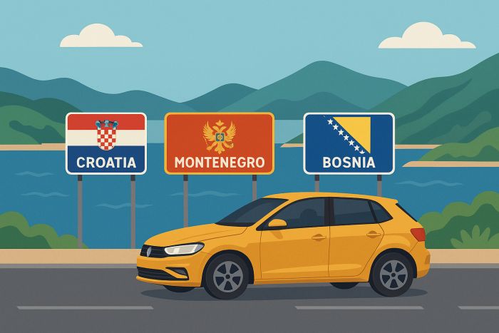 Driving from Dubrovnik to Montenegro & Bosnia