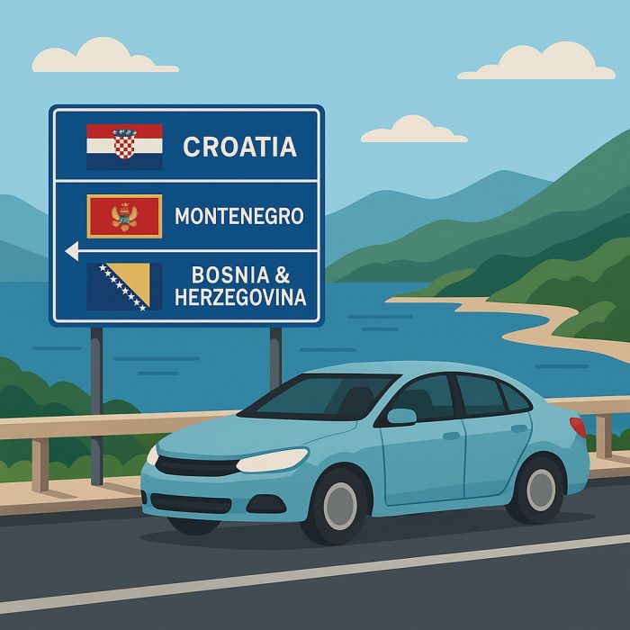 Dubrovnik to Montenegro & Bosnia by Rental Car
