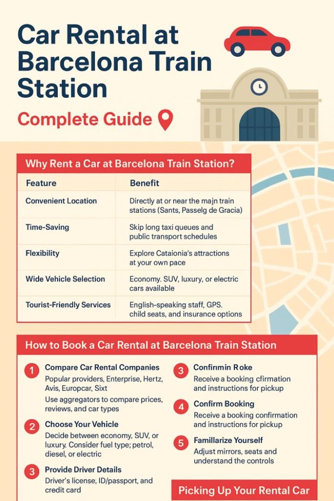 Car Rental at Barcelona Train Station
