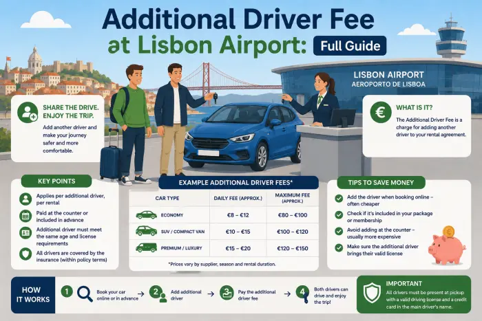 Additional Driver Fee at Lisbon Airport