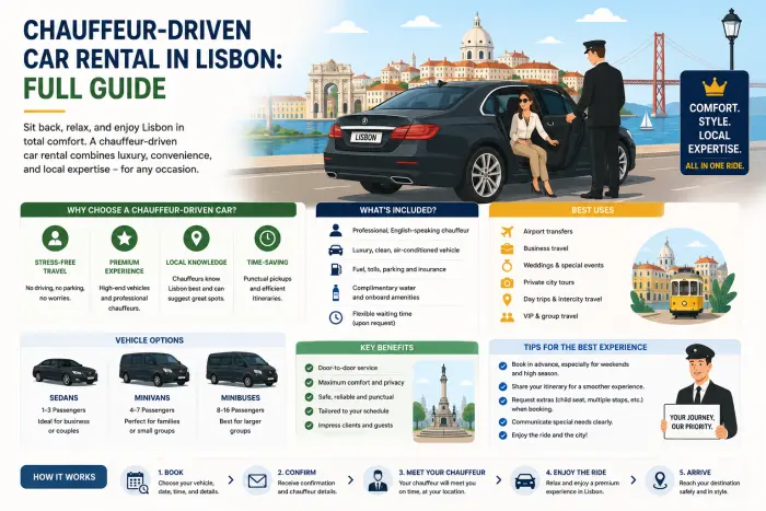 Chauffeur-Driven Car Rental in Lisbon