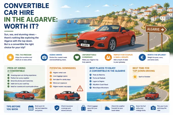 Convertible Car Hire in the Algarve