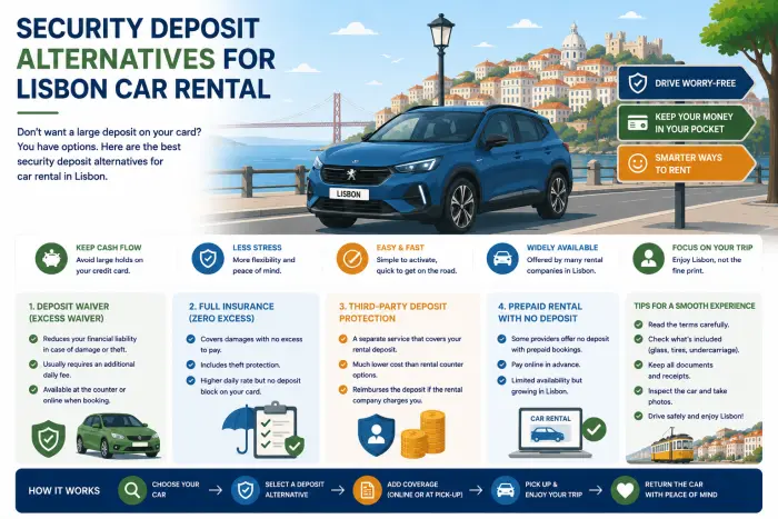 Security Deposit Alternatives for Lisbon Car Rental