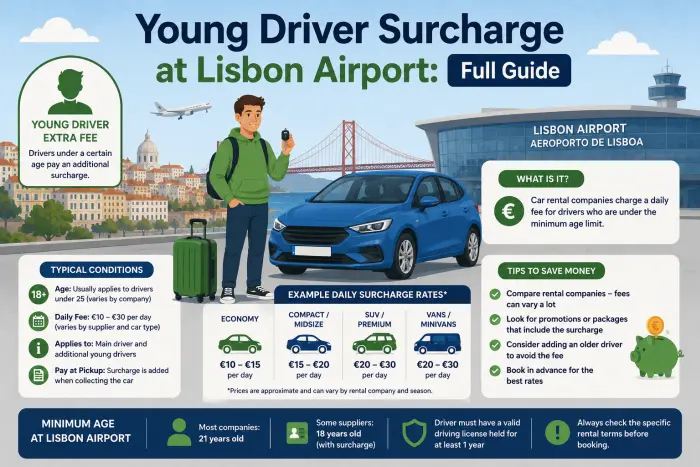 Young Driver Surcharge at Lisbon Airport