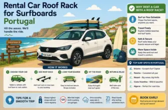 Surfboard Roof Rack Rental Car Portugal
