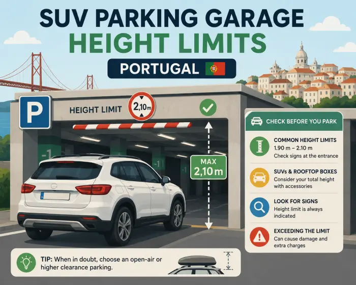 SUV Parking Garage Height Limits Portugal